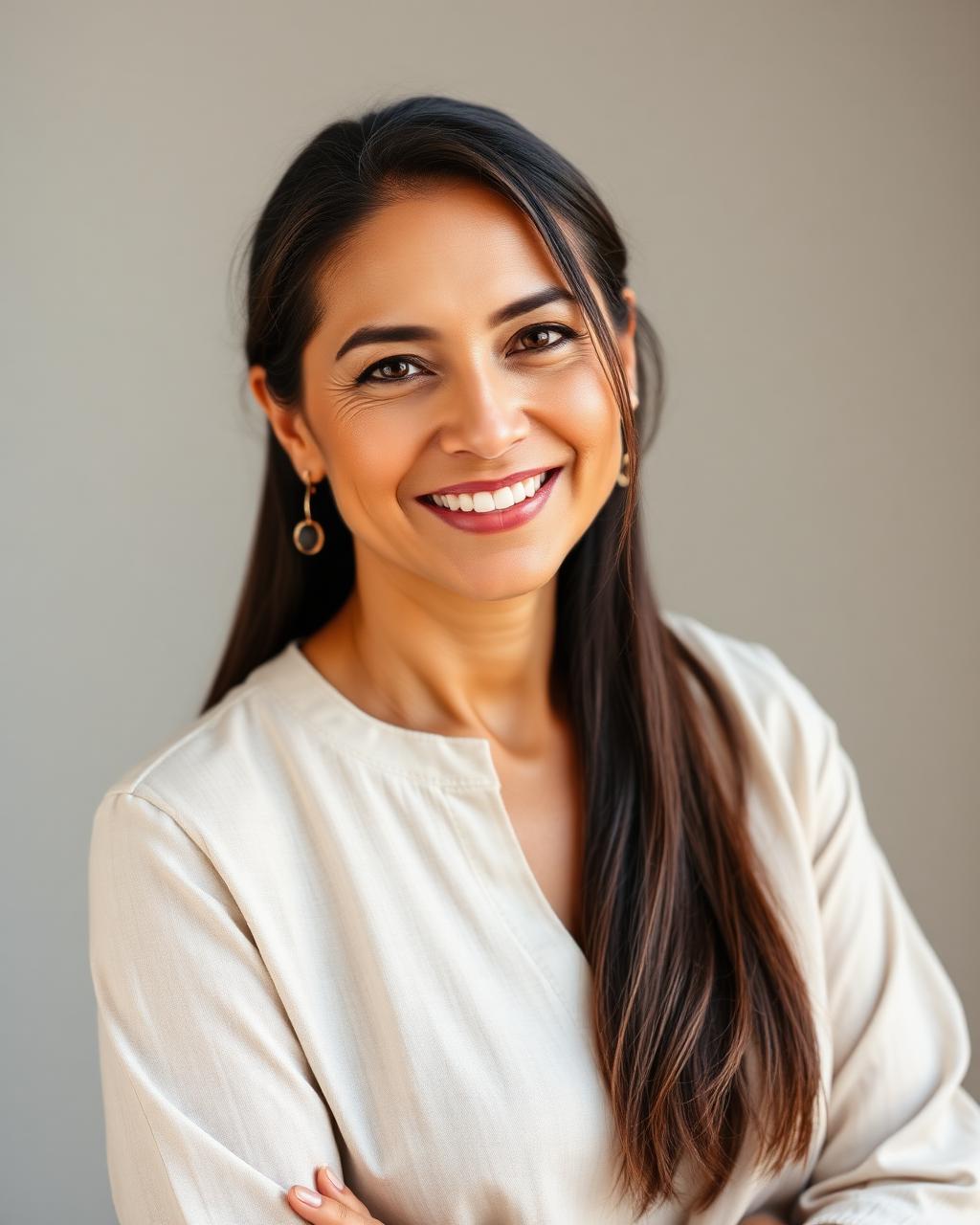 Portrait of Mayte V. Vasquez, founder of Jen Hargis Mindful Living